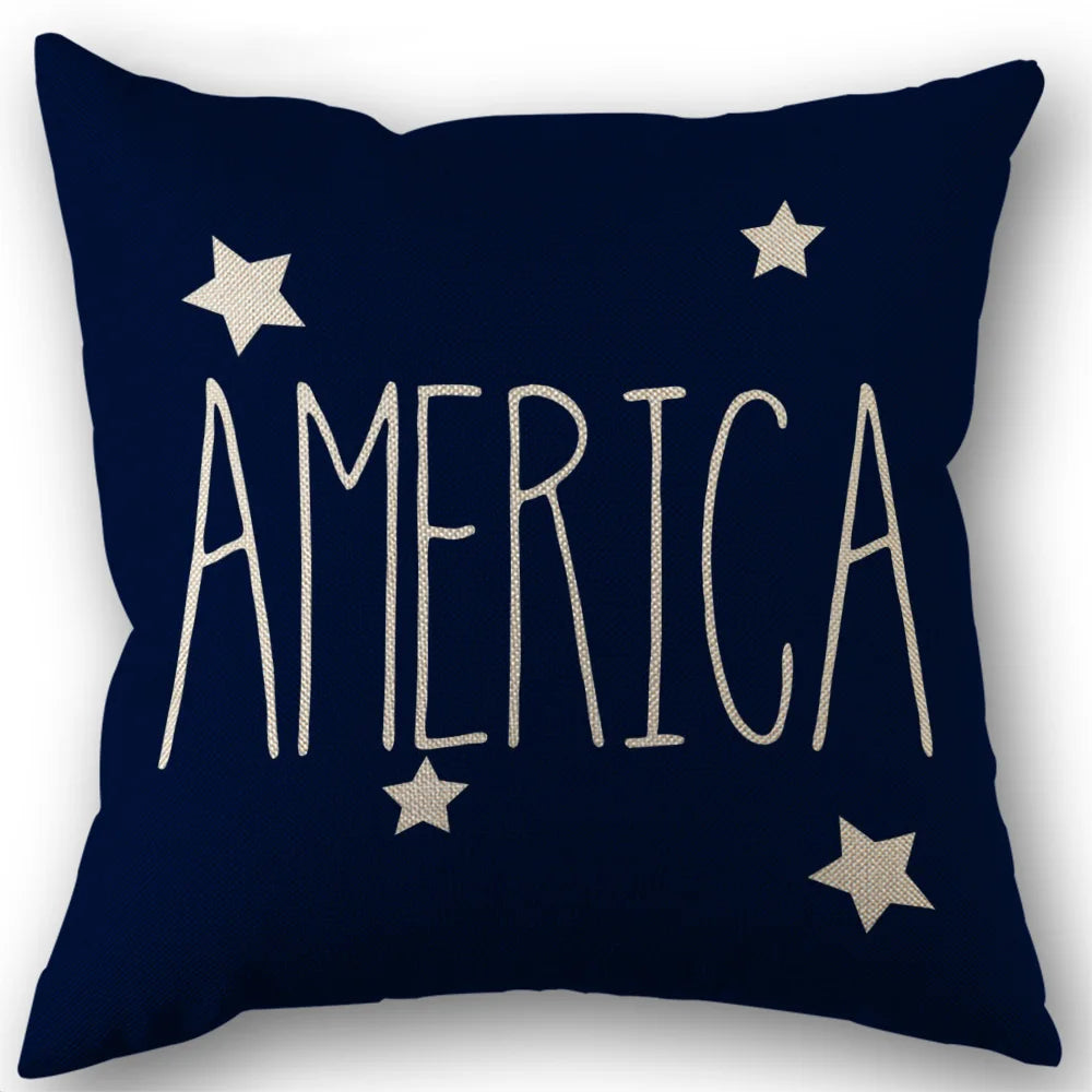 Throw Pillow Cover – Independence Day Decor