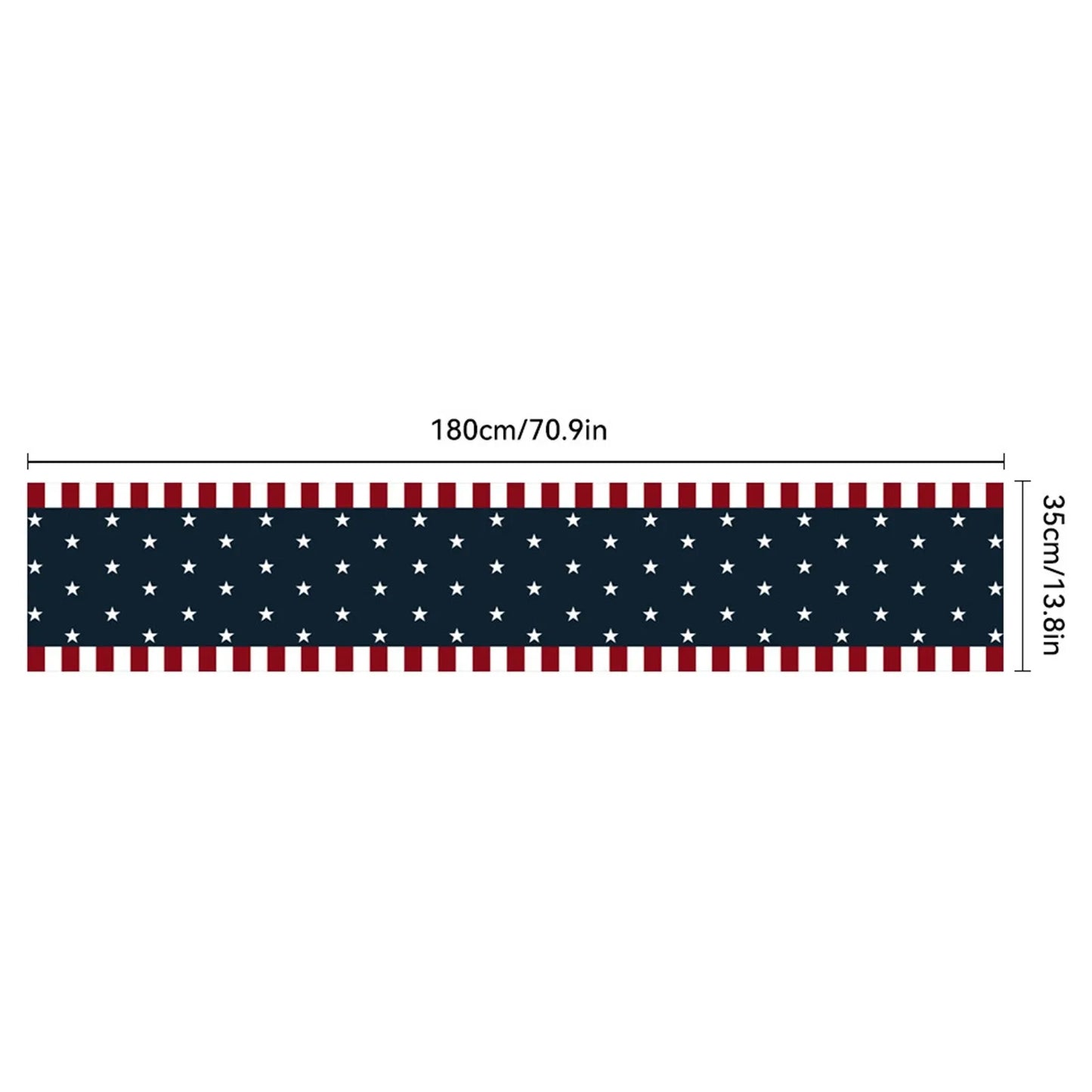 American Flag Design Table Runner – Kitchen & Party Decor