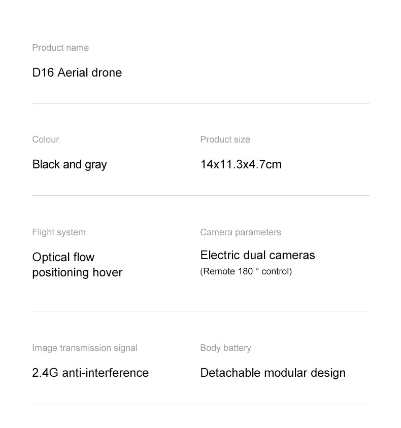 Aerial Drone – Dual-Camera, GPS & Optical Flow
