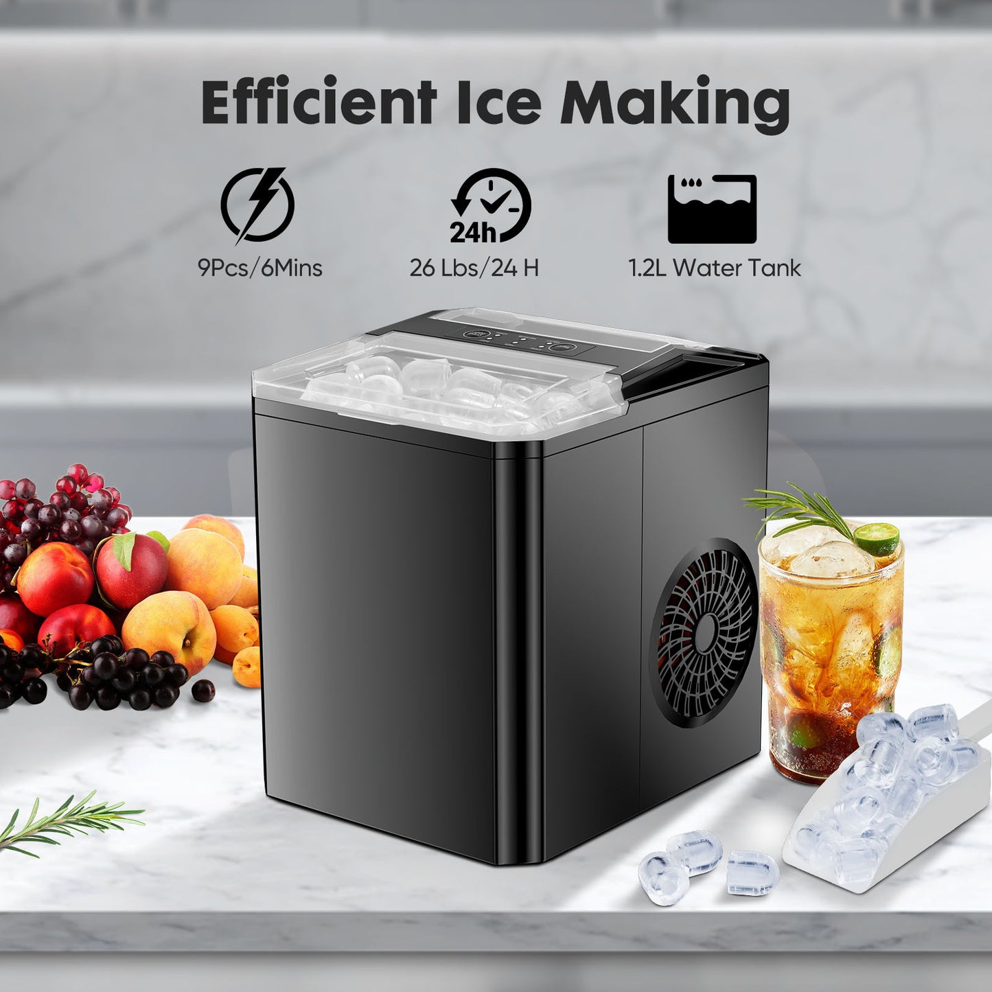 Portable Ice Maker Self-cleaning