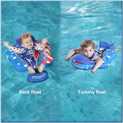 US Flag - Baby Pool Float & Adjustable Canopy