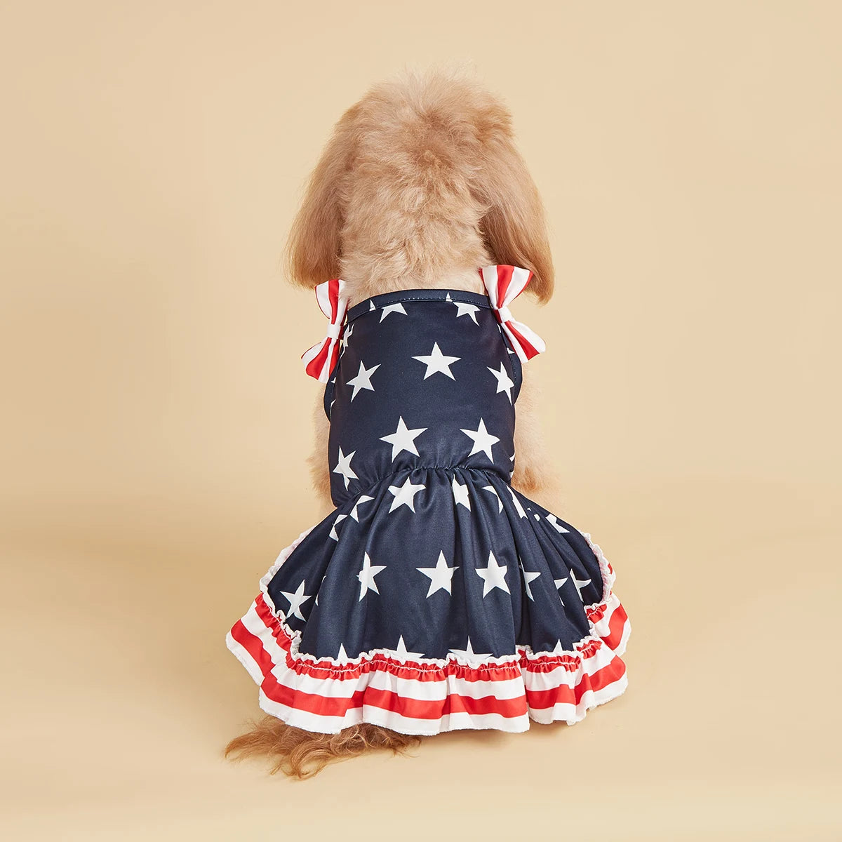 American Flag Stars Printed Sundress For Your Puppy