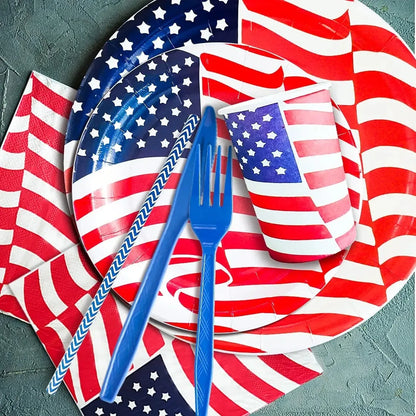American Flag & Veterans Day Tableware & Party Supplies