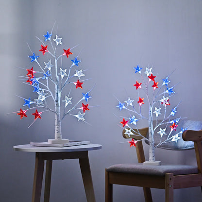Independence Day Star Tree Lights
