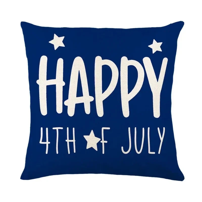 Square Cushion Cover for Independence Day