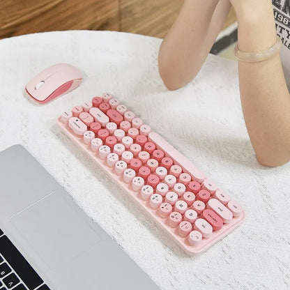 Colorful Compact Keyboard & Mouse Set for PC & Laptop