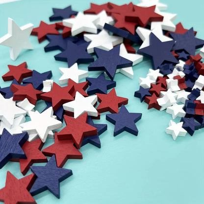 Independence Day- Mini Wooden Star