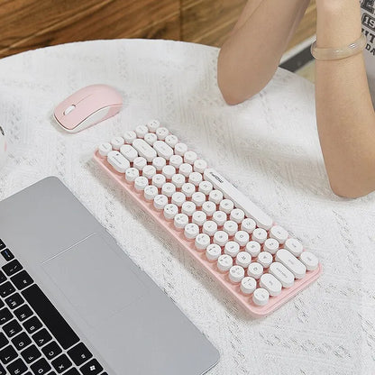 Colorful Compact Keyboard & Mouse Set for PC & Laptop