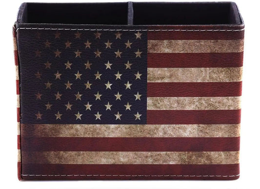 American Flag Printed Pen & Pencil Holder