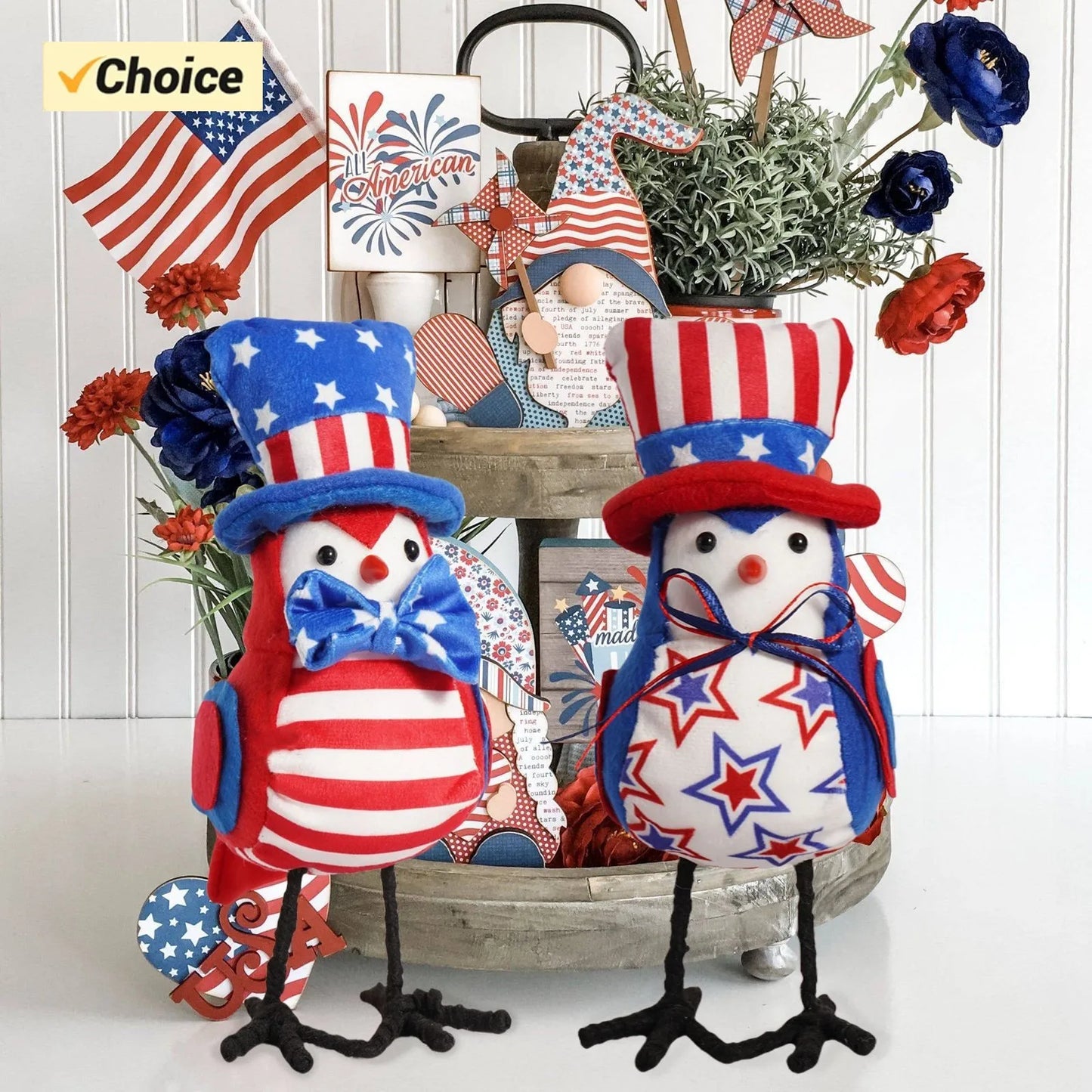 Independence Day Dwarf Figurine Decoration