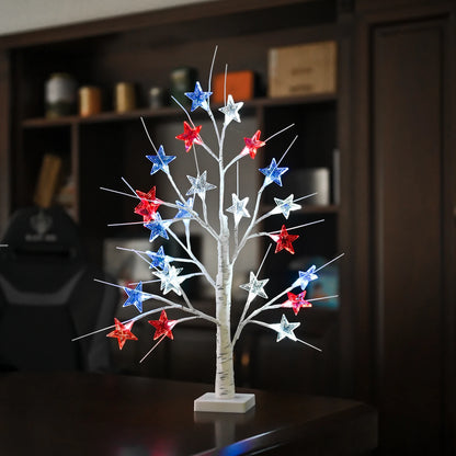 Independence Day Star Tree Lights