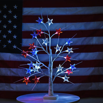 Independence Day Star Tree Lights