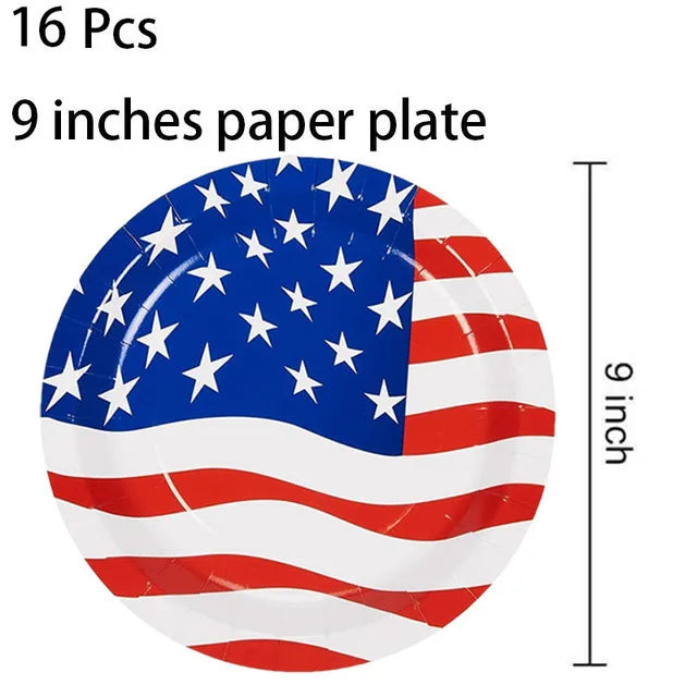 American Flag & Veterans Day Tableware & Party Supplies