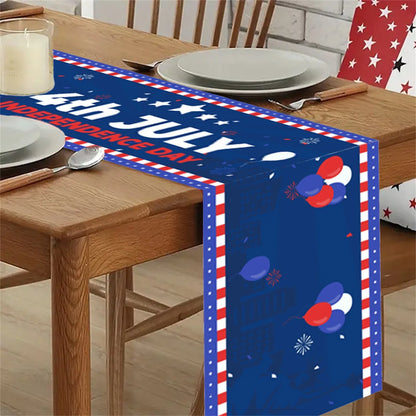 American Flag Design Table Runner – Kitchen & Party Decor