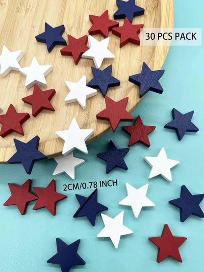 Independence Day- Mini Wooden Star