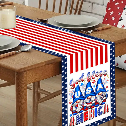 American Flag Design Table Runner – Kitchen & Party Decor