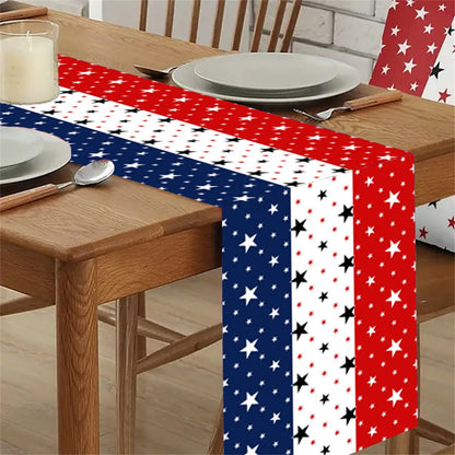 American Flag Design Table Runner – Kitchen & Party Decor