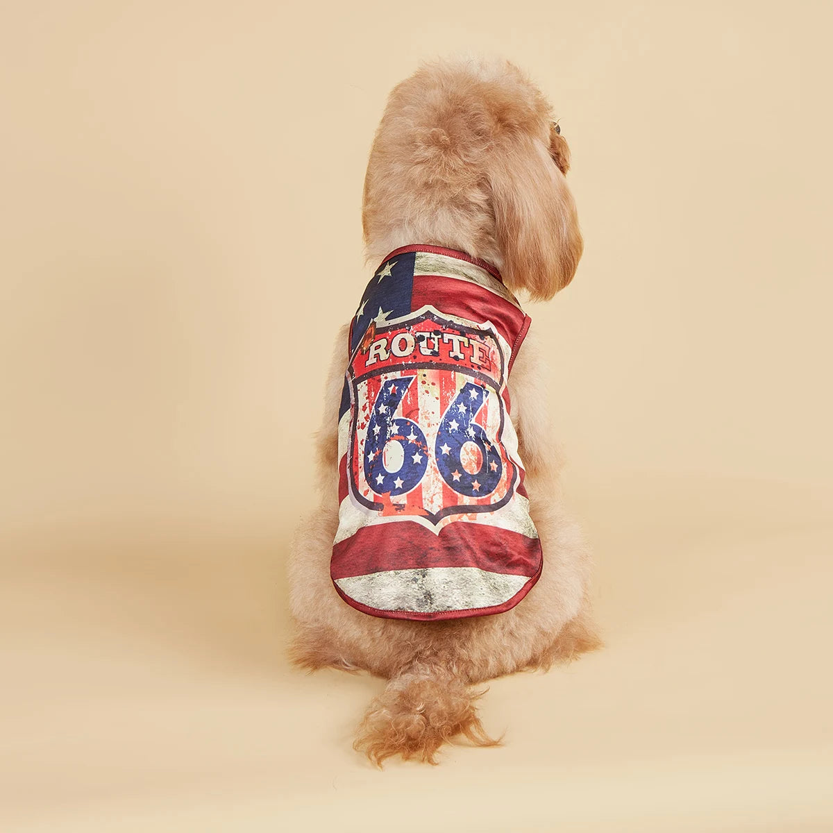 American Flag Pet Outfit – Tank Top & Sweatshirt