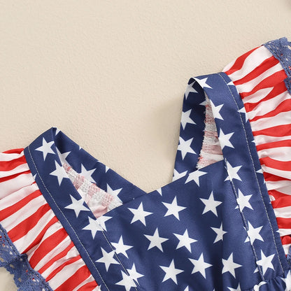 Patriotic Baby Girl Summer Outfit