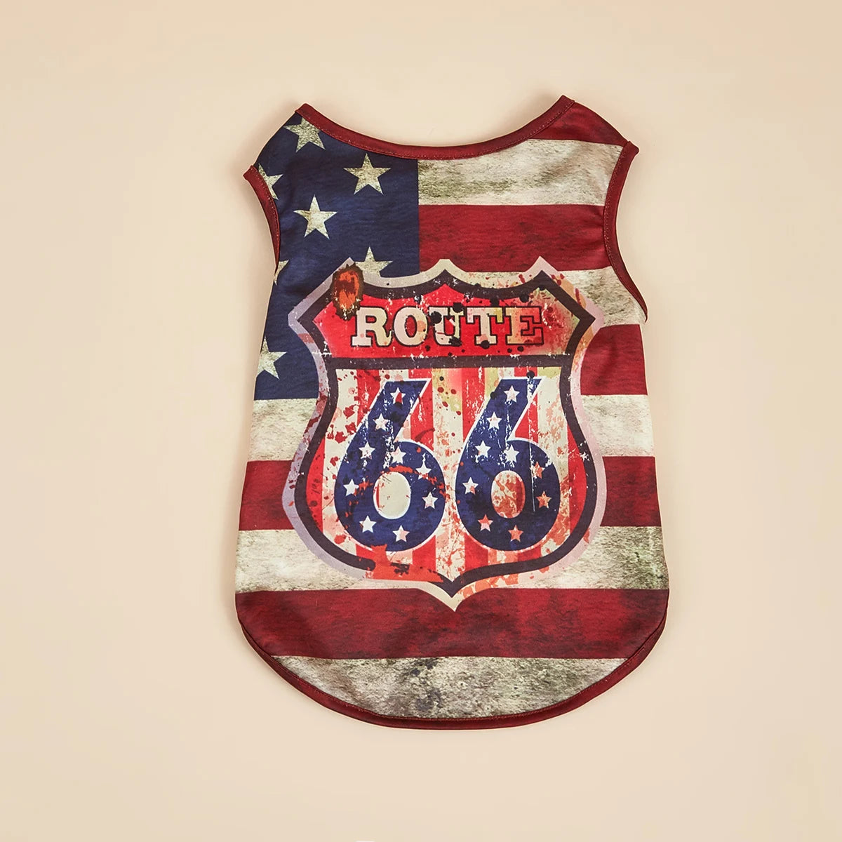 American Flag Pet Outfit – Tank Top & Sweatshirt