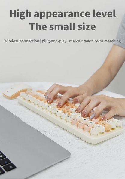 Colorful Compact Keyboard & Mouse Set for PC & Laptop