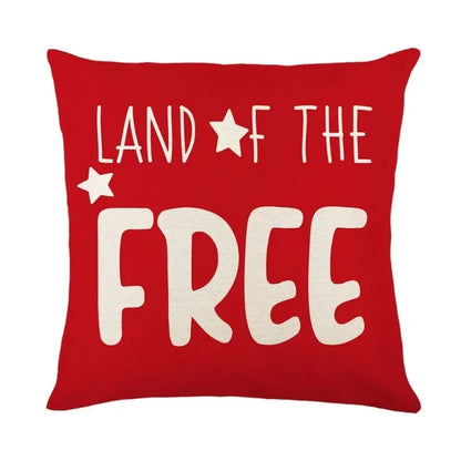Square Cushion Cover for Independence Day
