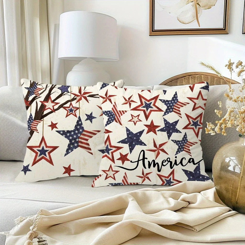 American Flag- Star & Stripes Pillow Cover