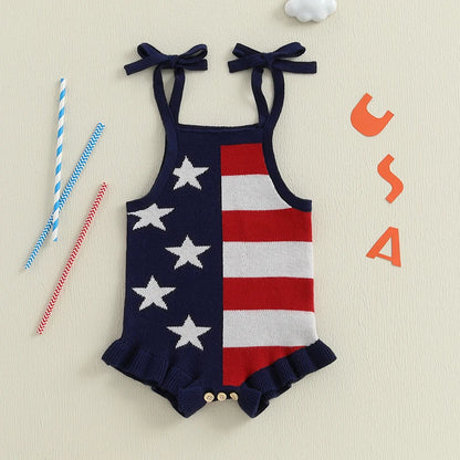 Independence Day Baby Girl Jumpsuit