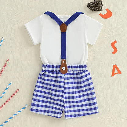 American Flag Toddler Dress Denim Outfit