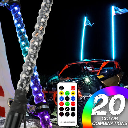 Spiral LED Whip Lights