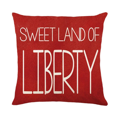 Square Cushion Cover for Independence Day