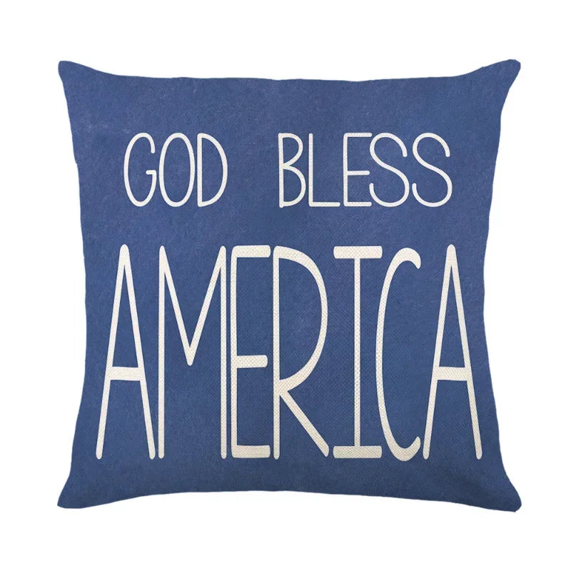 Square Cushion Cover for Independence Day