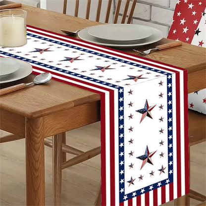 American Flag Design Table Runner – Kitchen & Party Decor