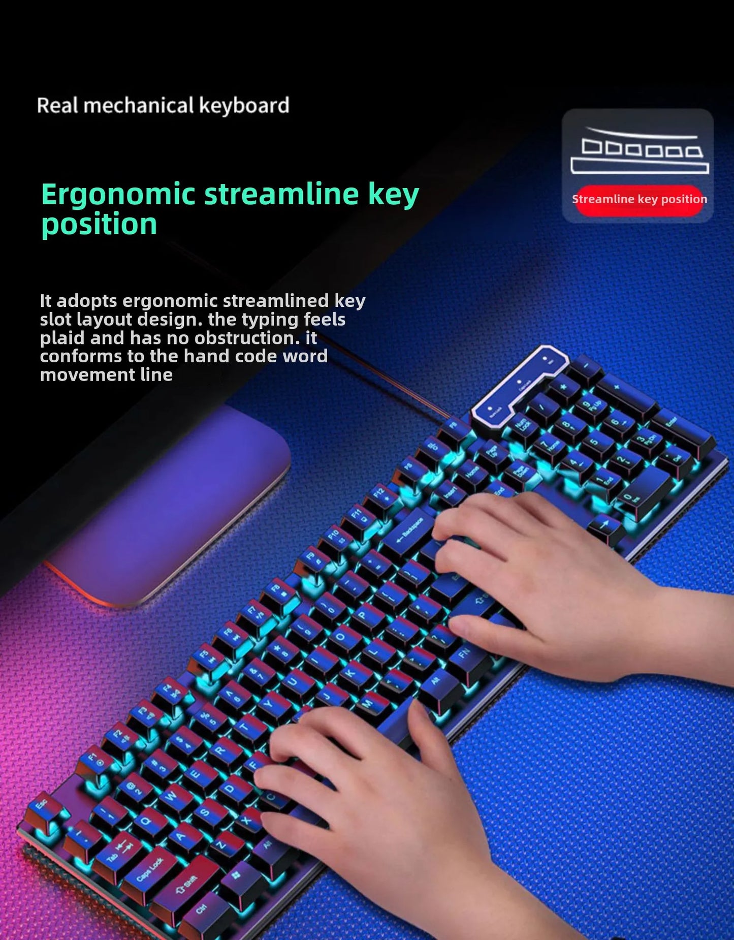 Waterproof Gaming Keyboard & Mouse Combo