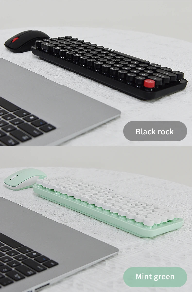 Colorful Compact Keyboard & Mouse Set for PC & Laptop