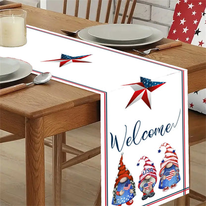 American Flag Design Table Runner – Kitchen & Party Decor