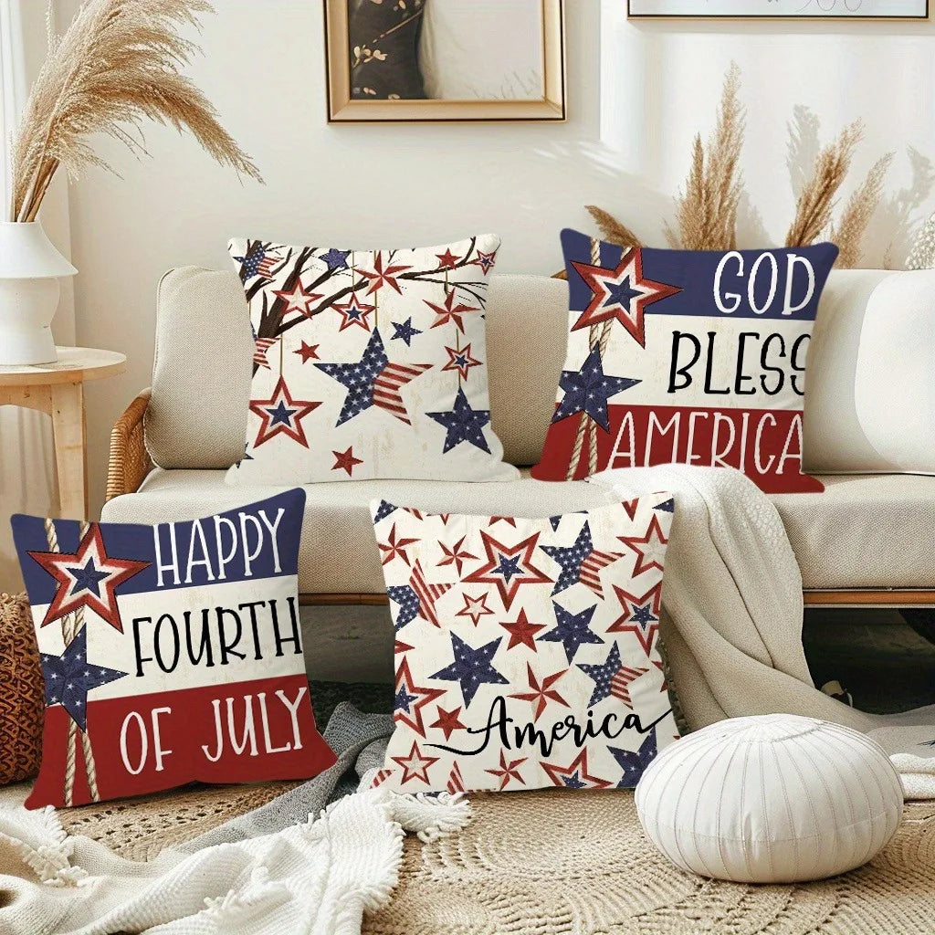 American Flag- Star & Stripes Pillow Cover