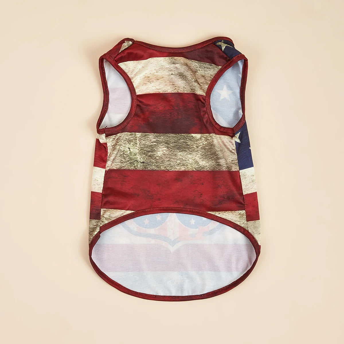 American Flag Pet Outfit – Tank Top & Sweatshirt