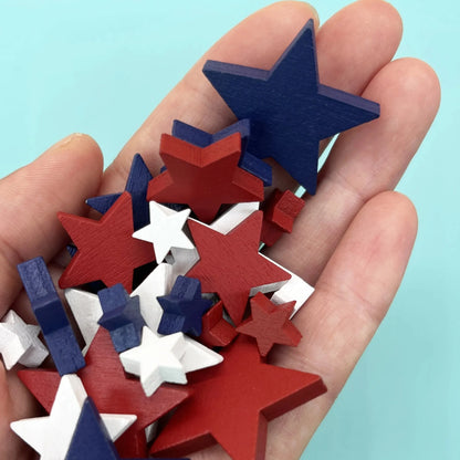 Independence Day- Mini Wooden Star