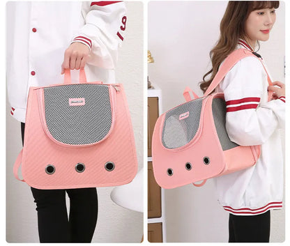 Foldable Breathable Cat & Puppy Backpack