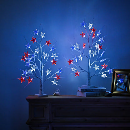 Independence Day Star Tree Lights