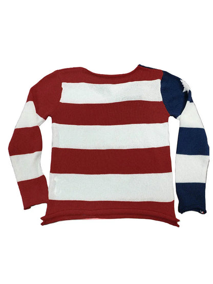 American Flag Women's Knit Top