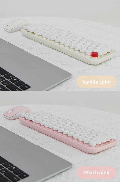 Colorful Compact Keyboard & Mouse Set for PC & Laptop