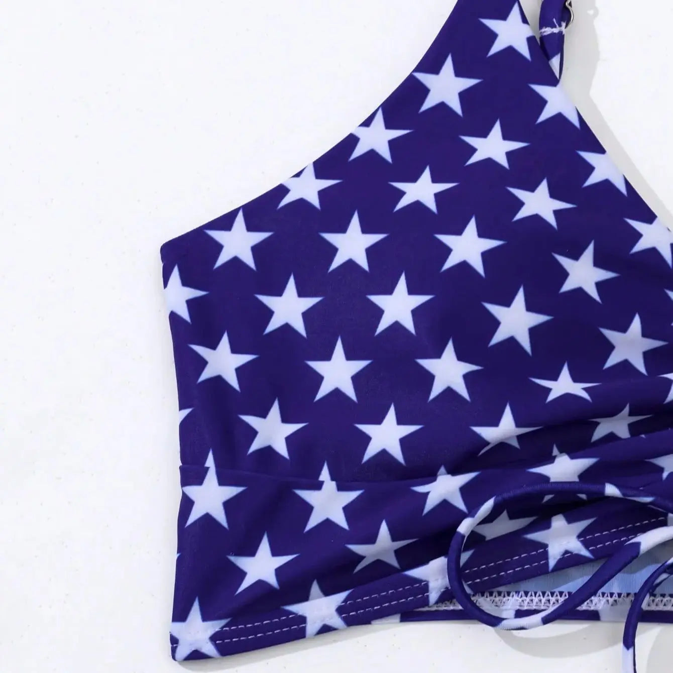 American Flag Print Beach Two-Piece Swimwear
