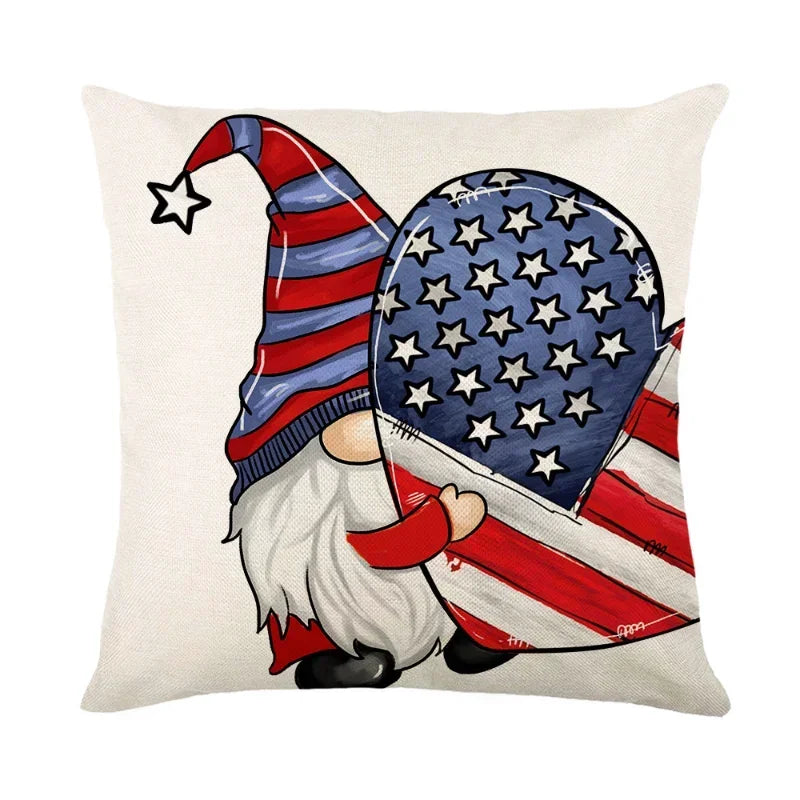 Square Cushion Cover for Independence Day