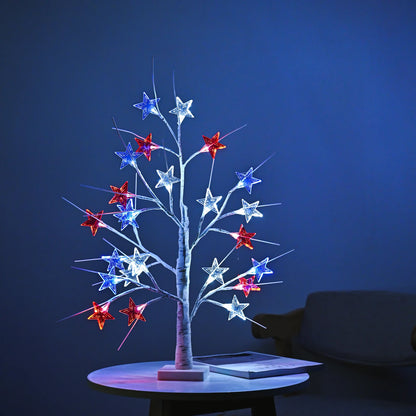 Independence Day Star Tree Lights