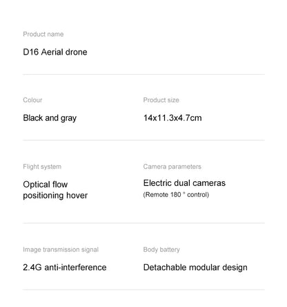 Aerial Drone – Dual-Camera, GPS & Optical Flow