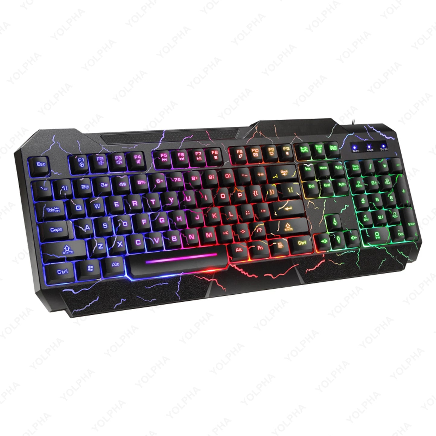 Rainbow Glow Gaming Keyboard & Mouse