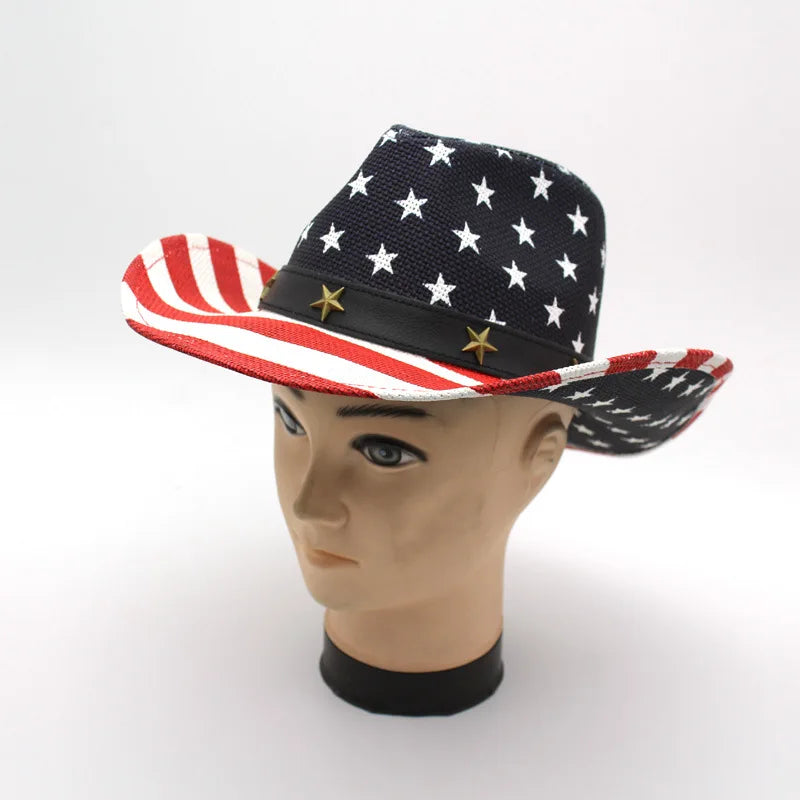 American Flag Western Cowboy Hat