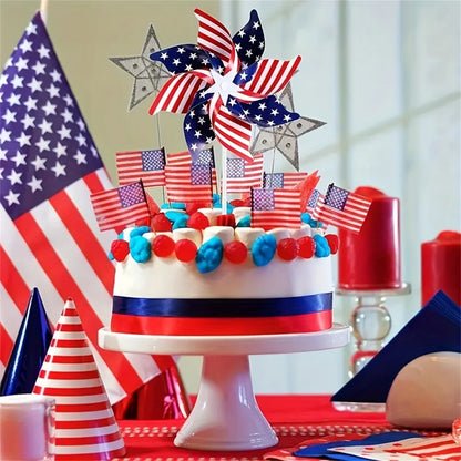 American Flag Wind Spinner Decorations